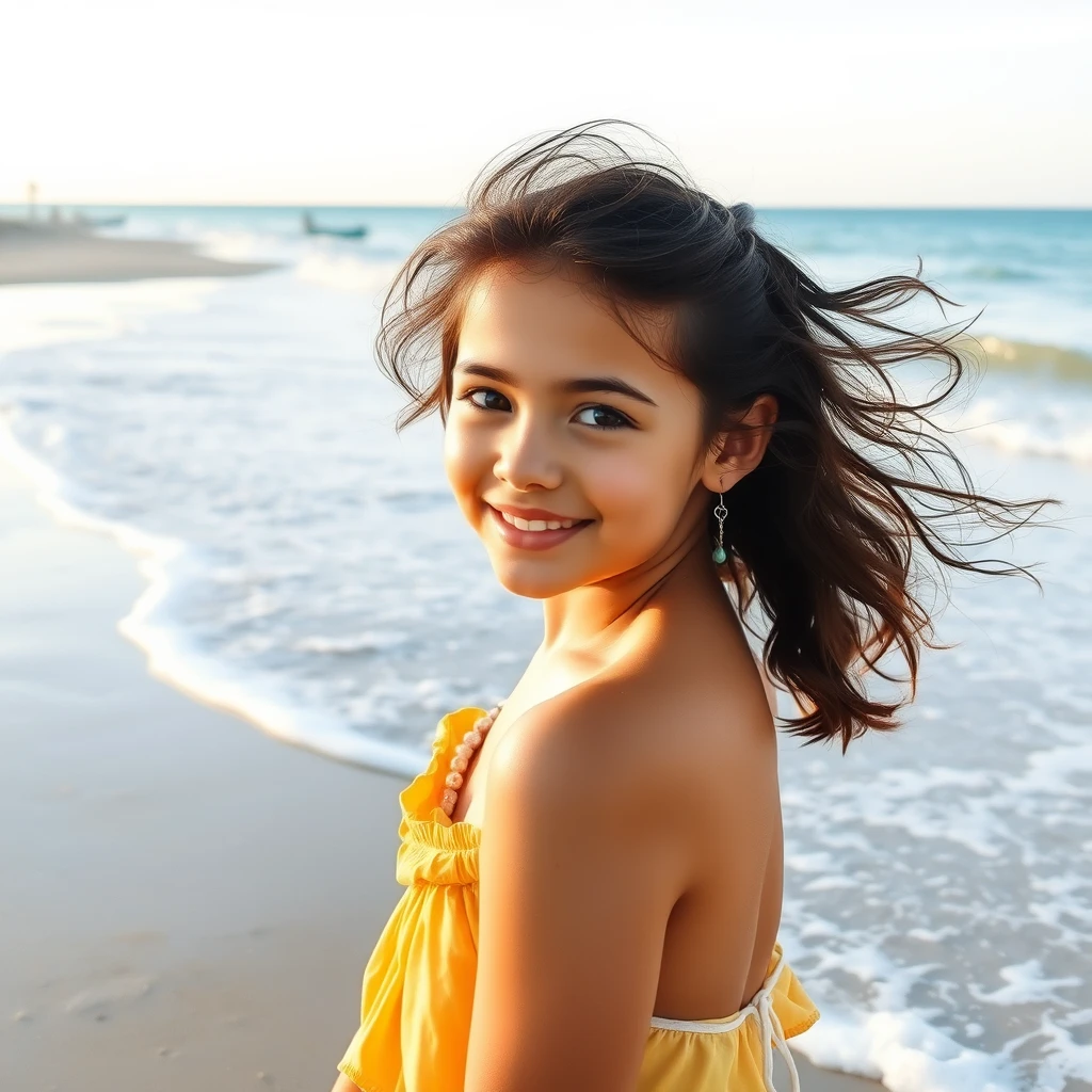 girl on the beach