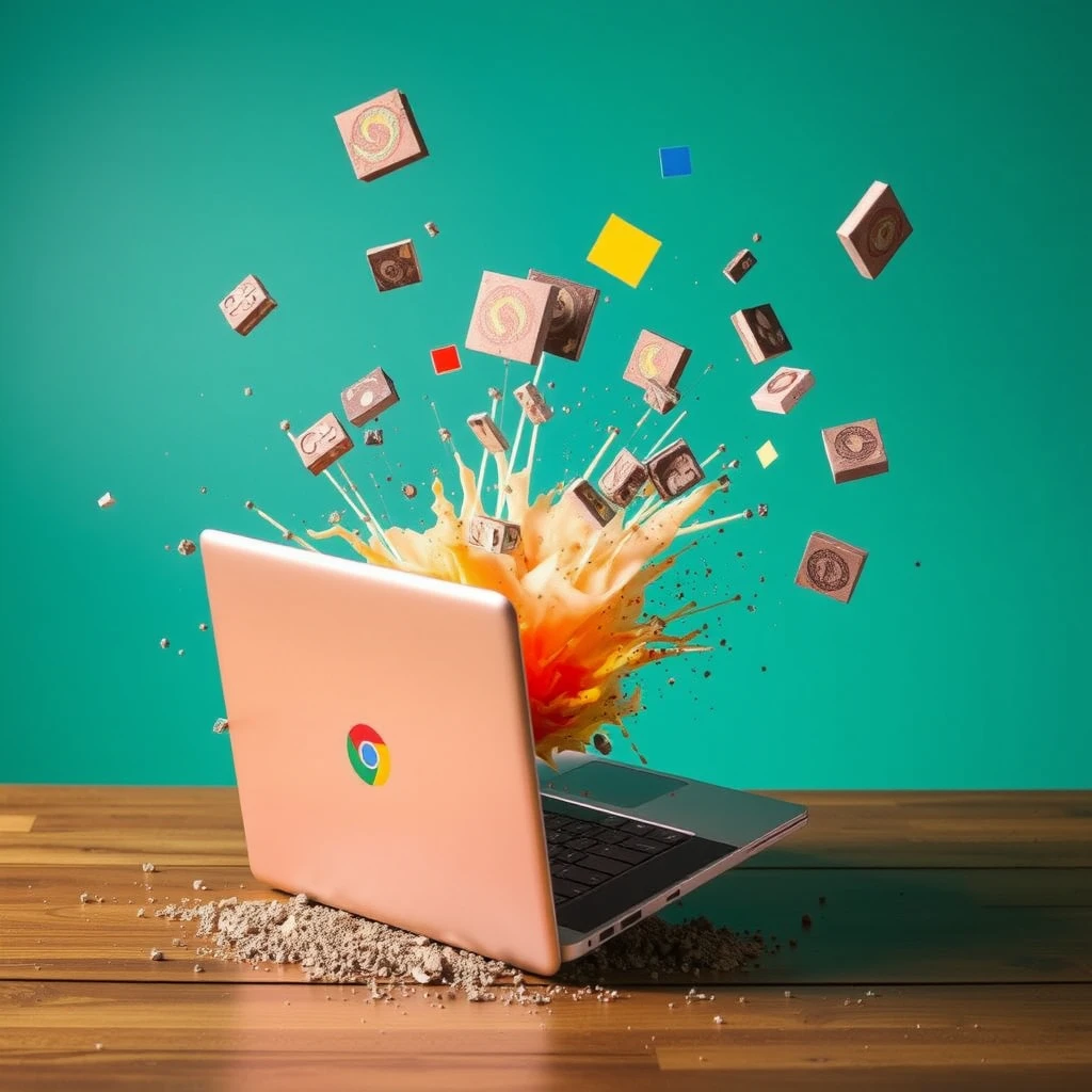 Exploding Chromebook - Image