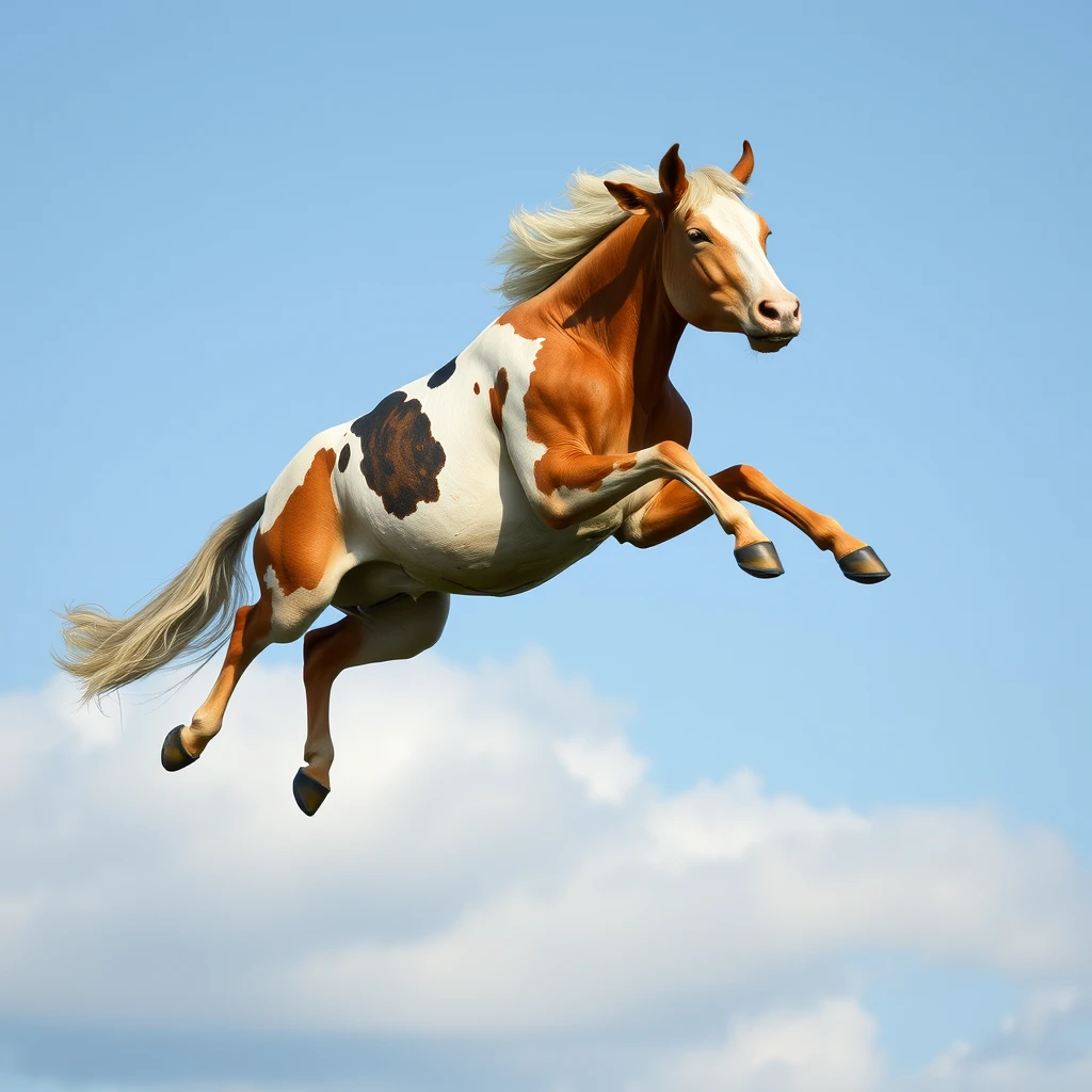 "A flying cow and horse." - Image