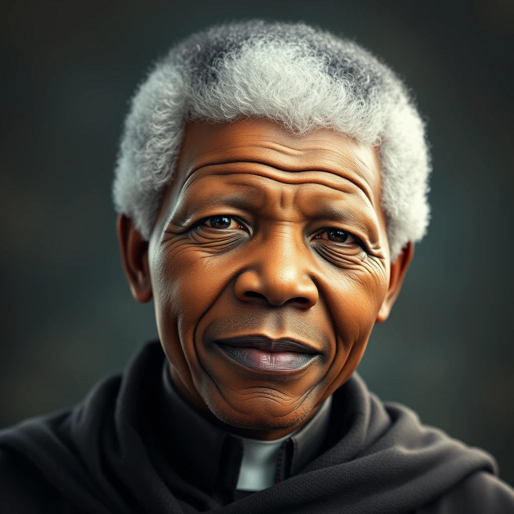 "Photo realistic: Nelson Mandela as a young fantasy hero."