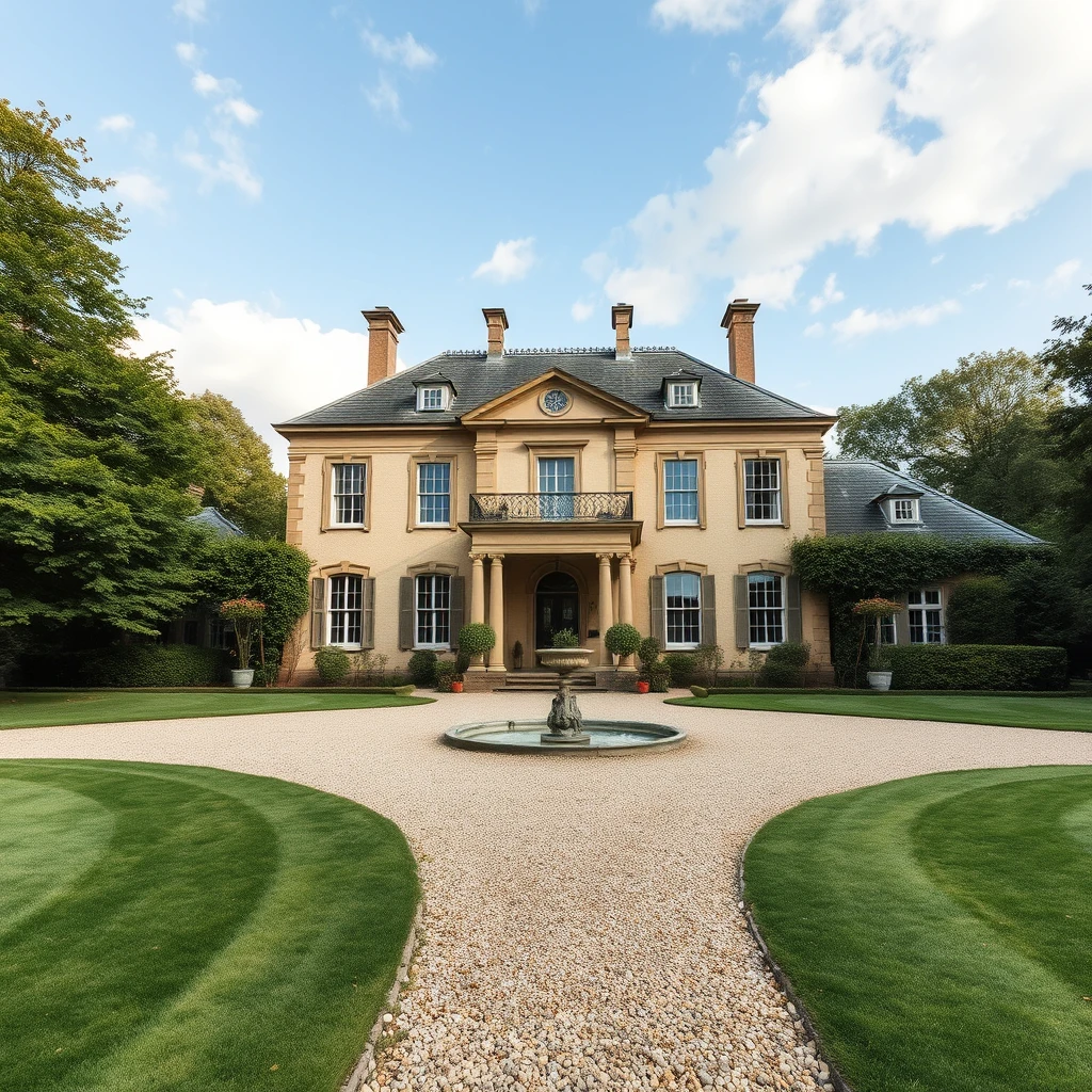 A beautiful 19th century country house in empire style