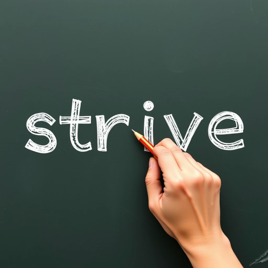 According to the word "strive", used for teaching.
