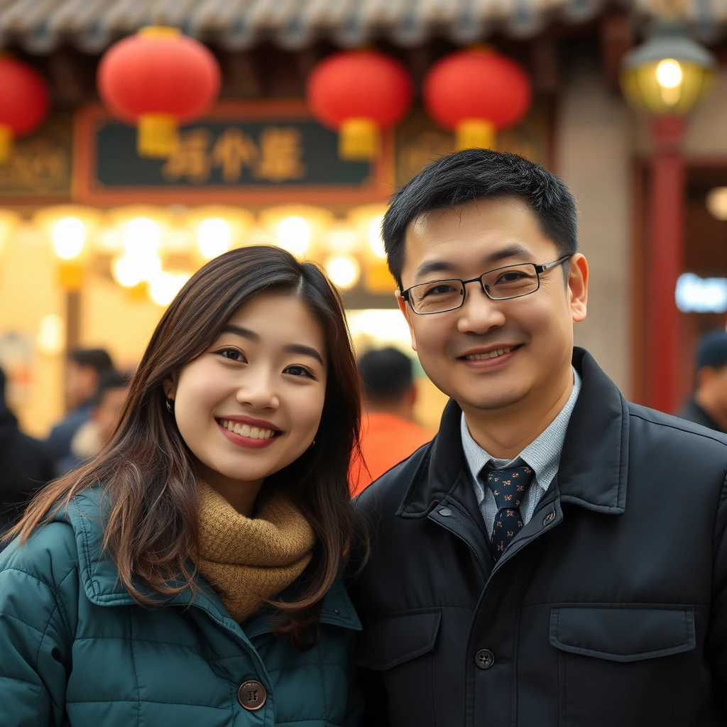 A Korean girl and a Chinese guy