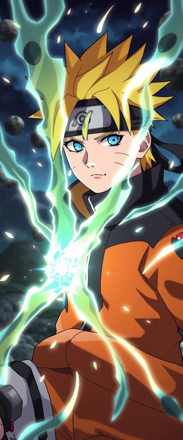 Naruto Uzumaki, high quality art anime, 2024 years