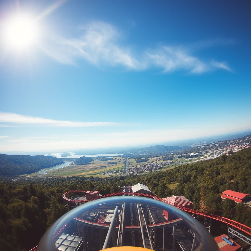 View atop the roller coaster