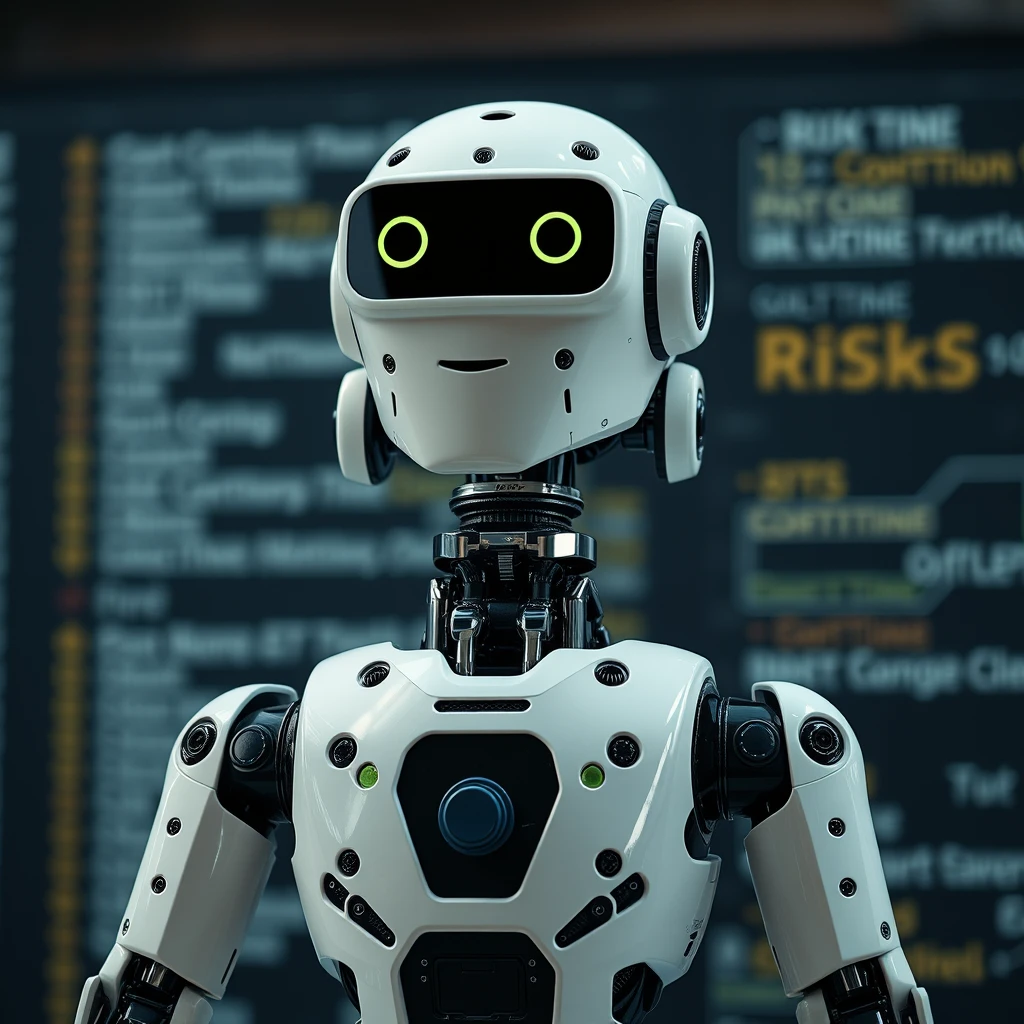 A human-like robot that manages software risks in a project like a project manager. - Image