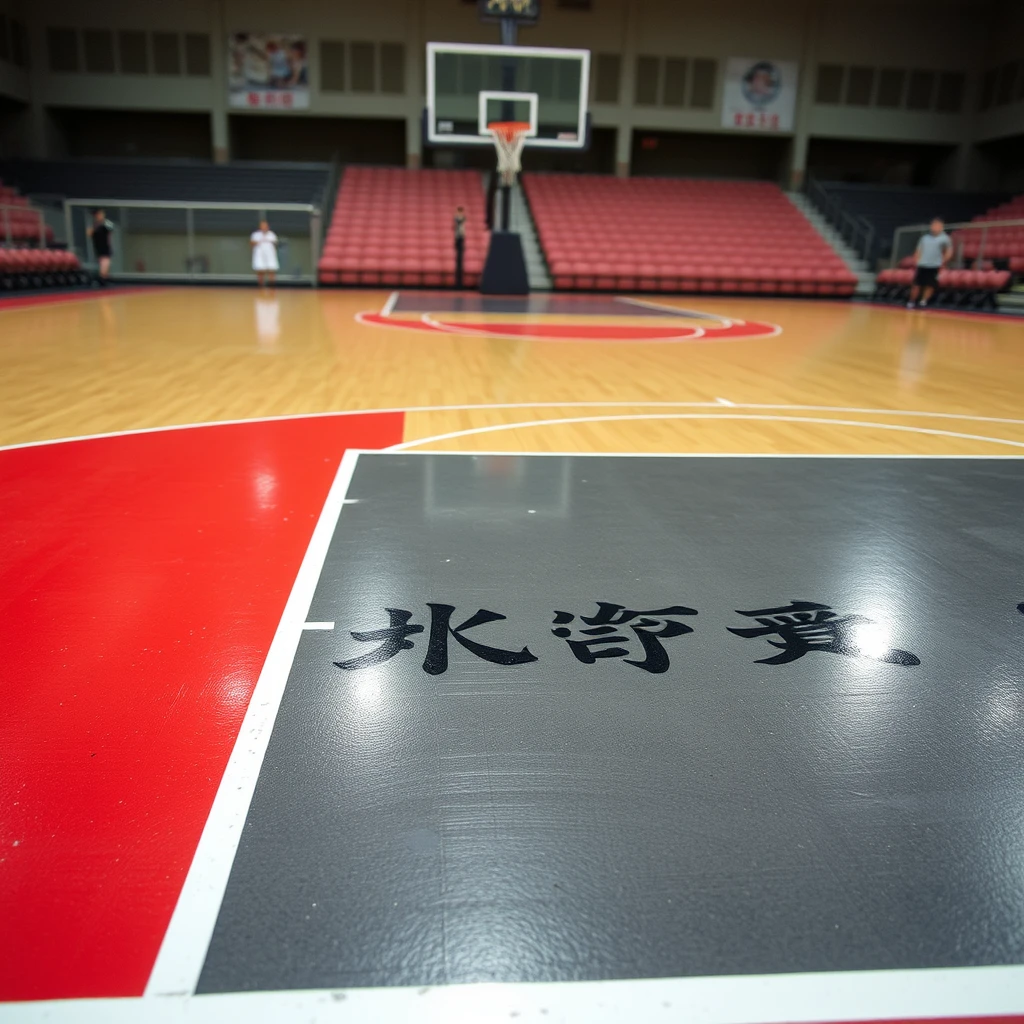 "On the basketball court, there are Chinese characters, no Japanese."