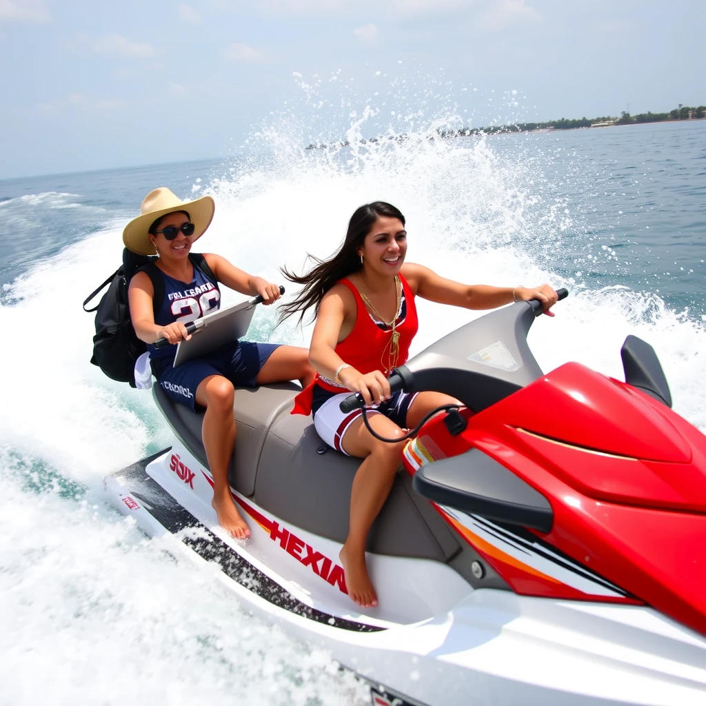 Mexicans on jetski - Image