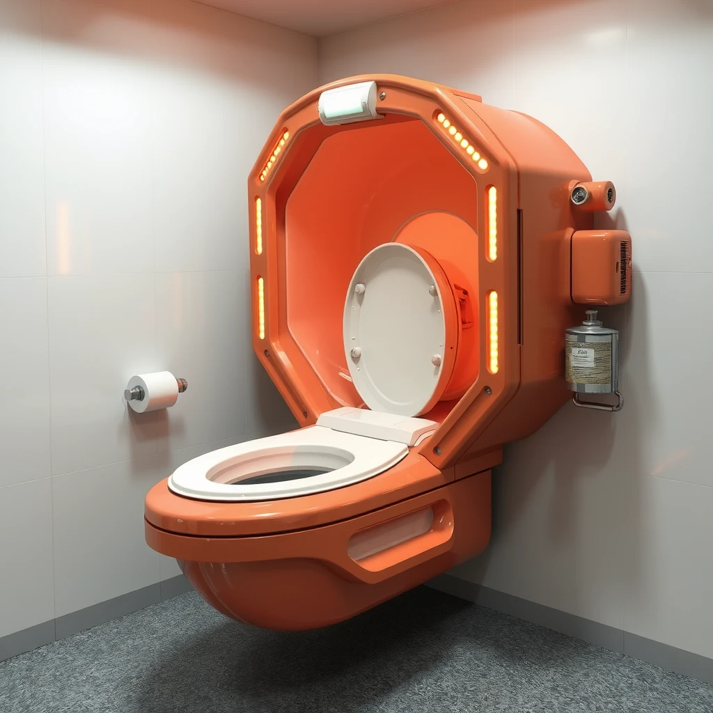 Toilet-shaped spaceship