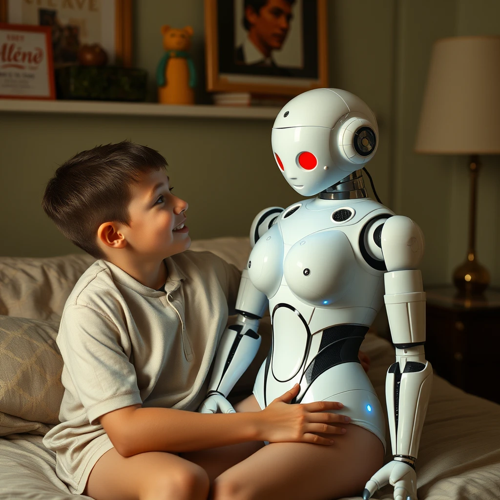 A boy receives the gift of a life-size fembot to help him explore various titillating pleasures. - Image