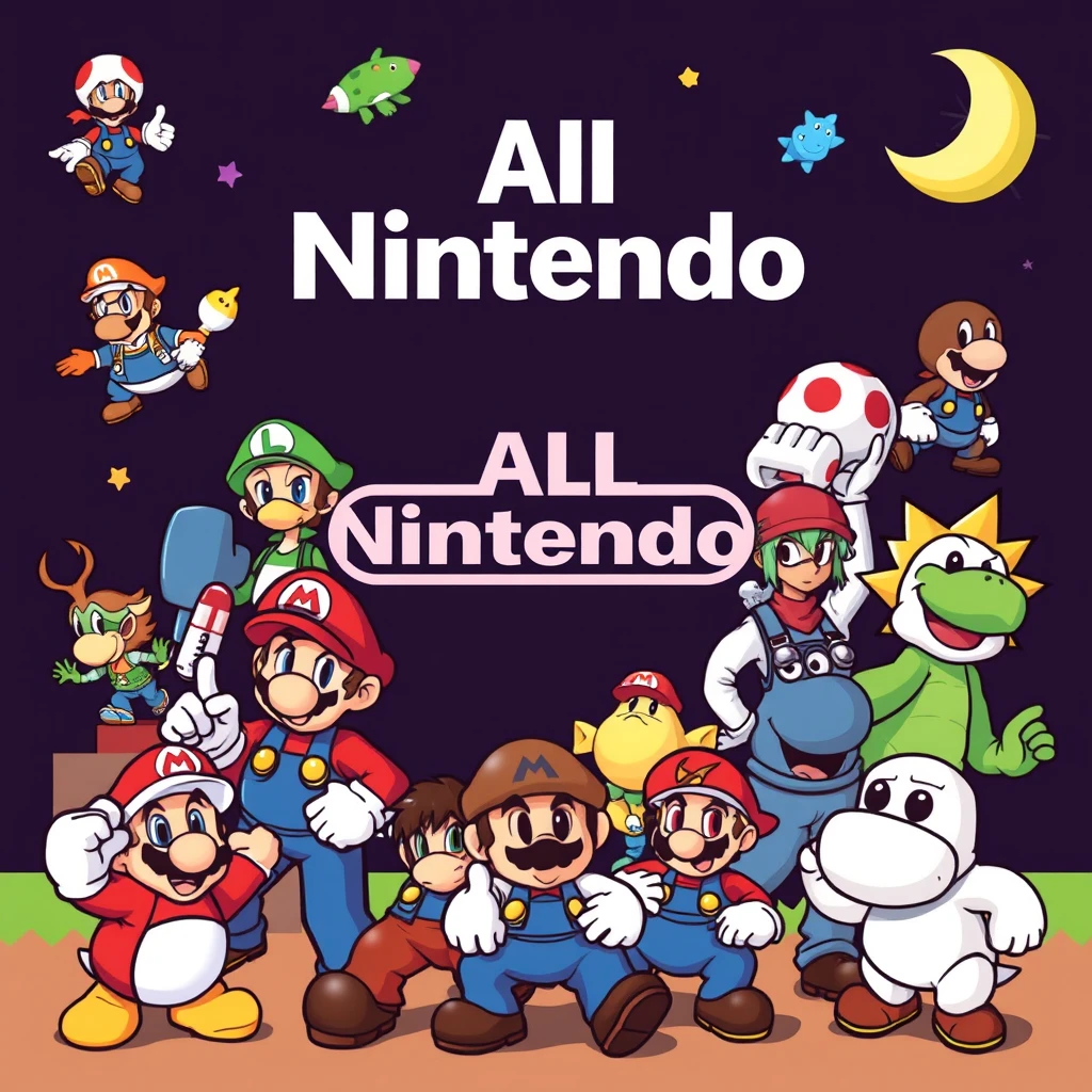 All Nintendo characters cover - Image