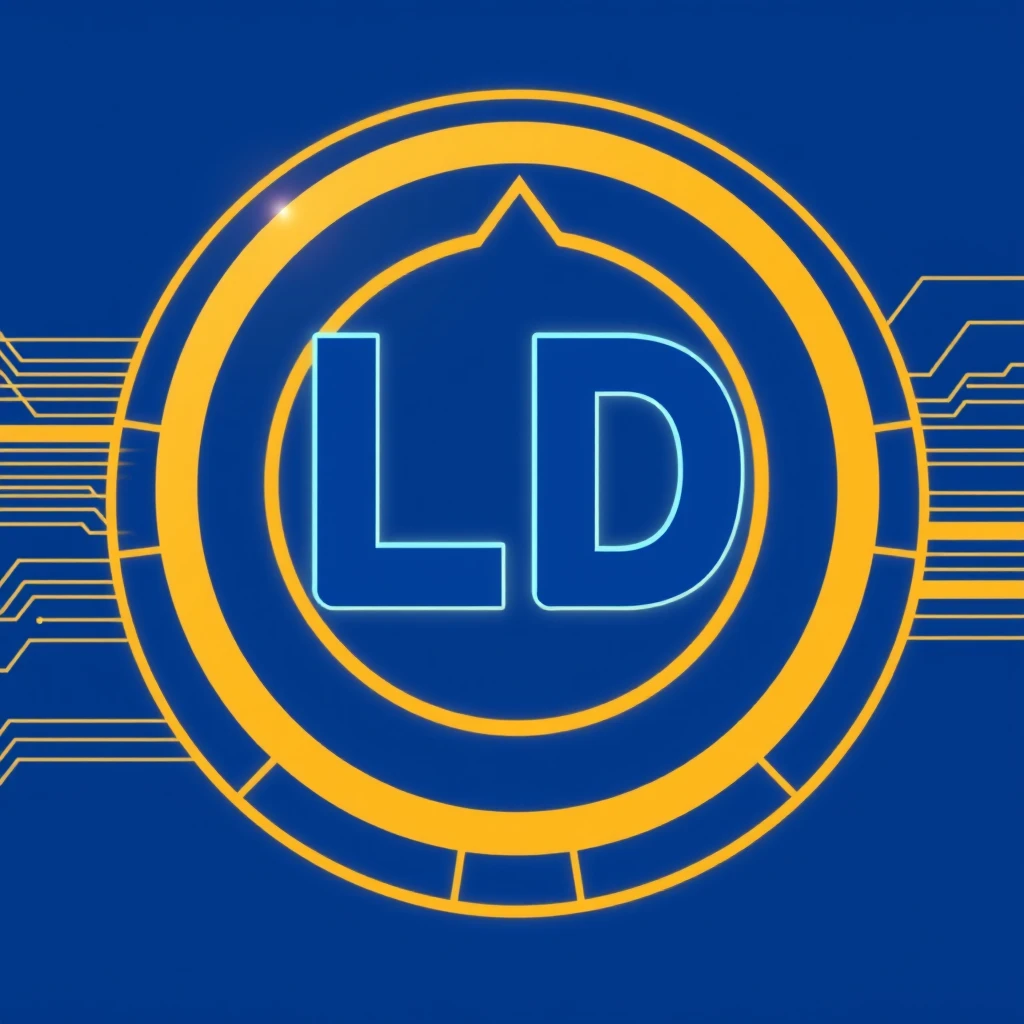 "LD" blue logo in computer science