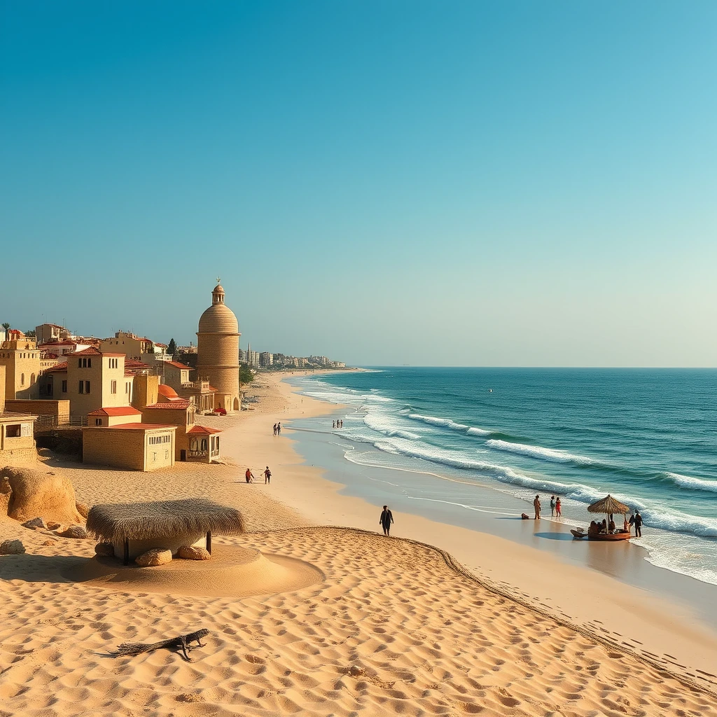 Lebanon model on beaches