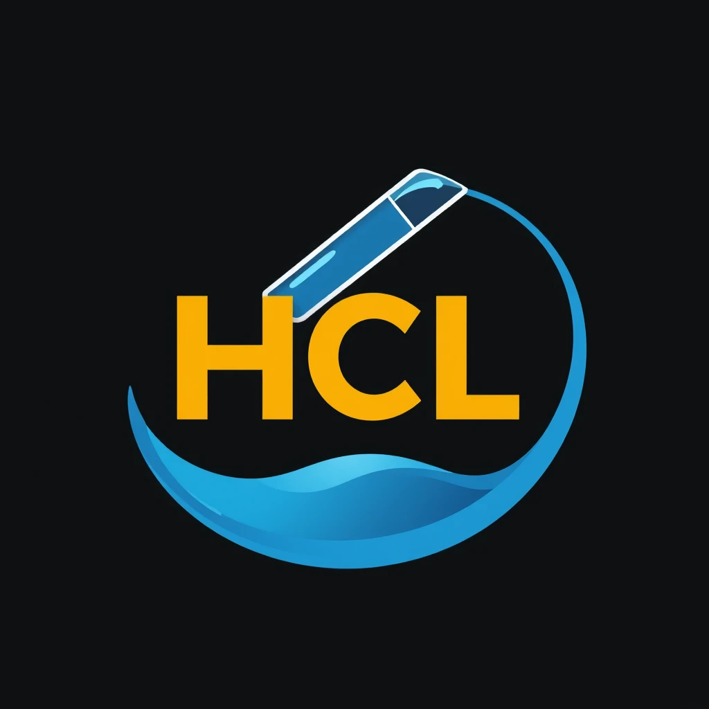 Logo for a science lab that includes the letters "HCL" - Image