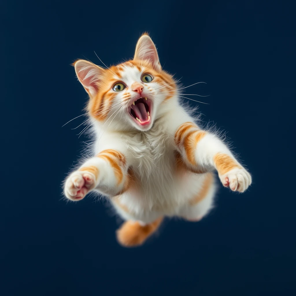 A cat that can fly. - Image