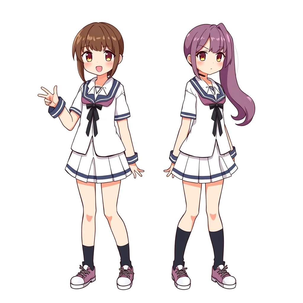 "Generate a character from the animation 'Idol School'." - Image