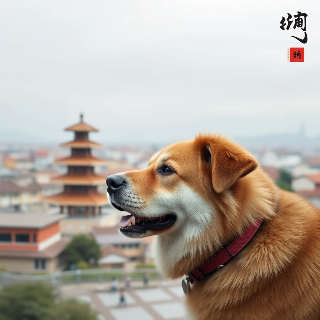 给我生成一个形容打工人辛苦的图，参考动物dog - Image