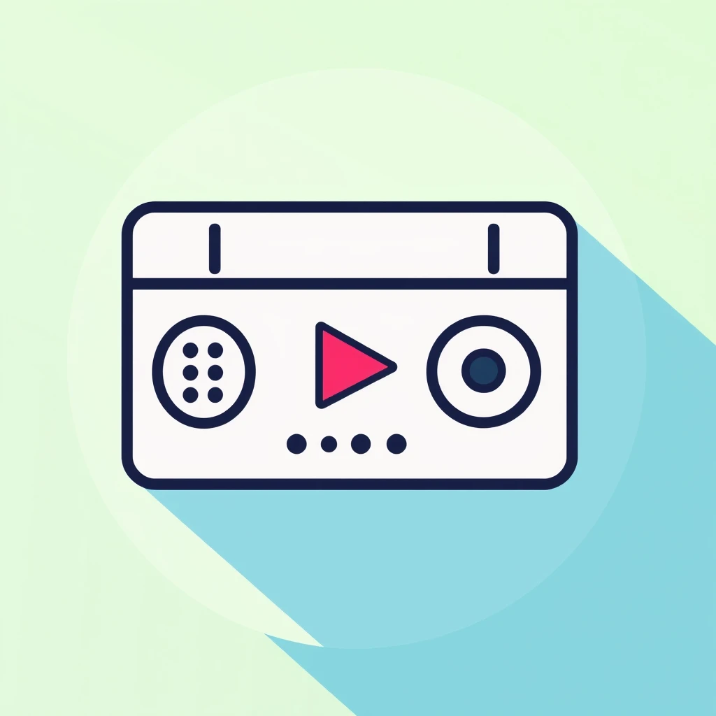 flat svg icon, music player, sign, green and blue