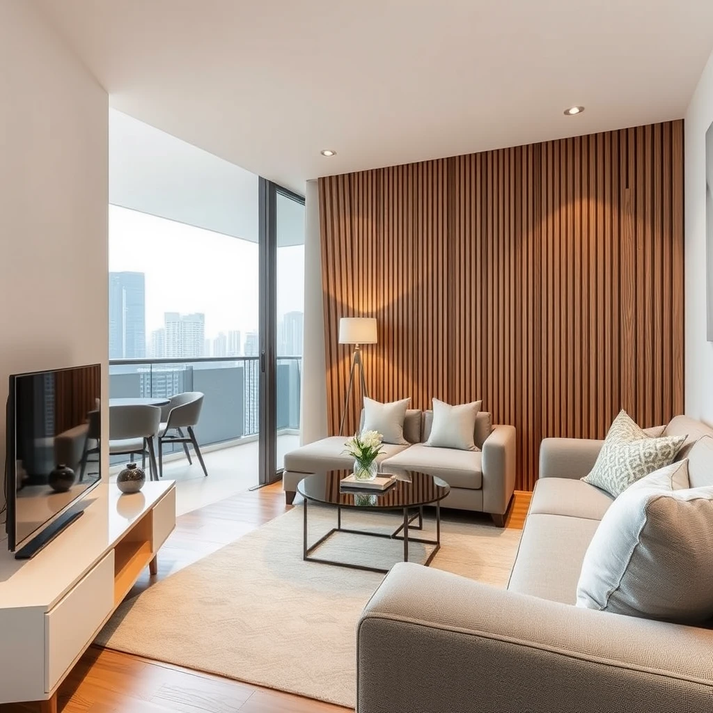 modern apartment in hong kong measuring 380 sqft, east facing - Image