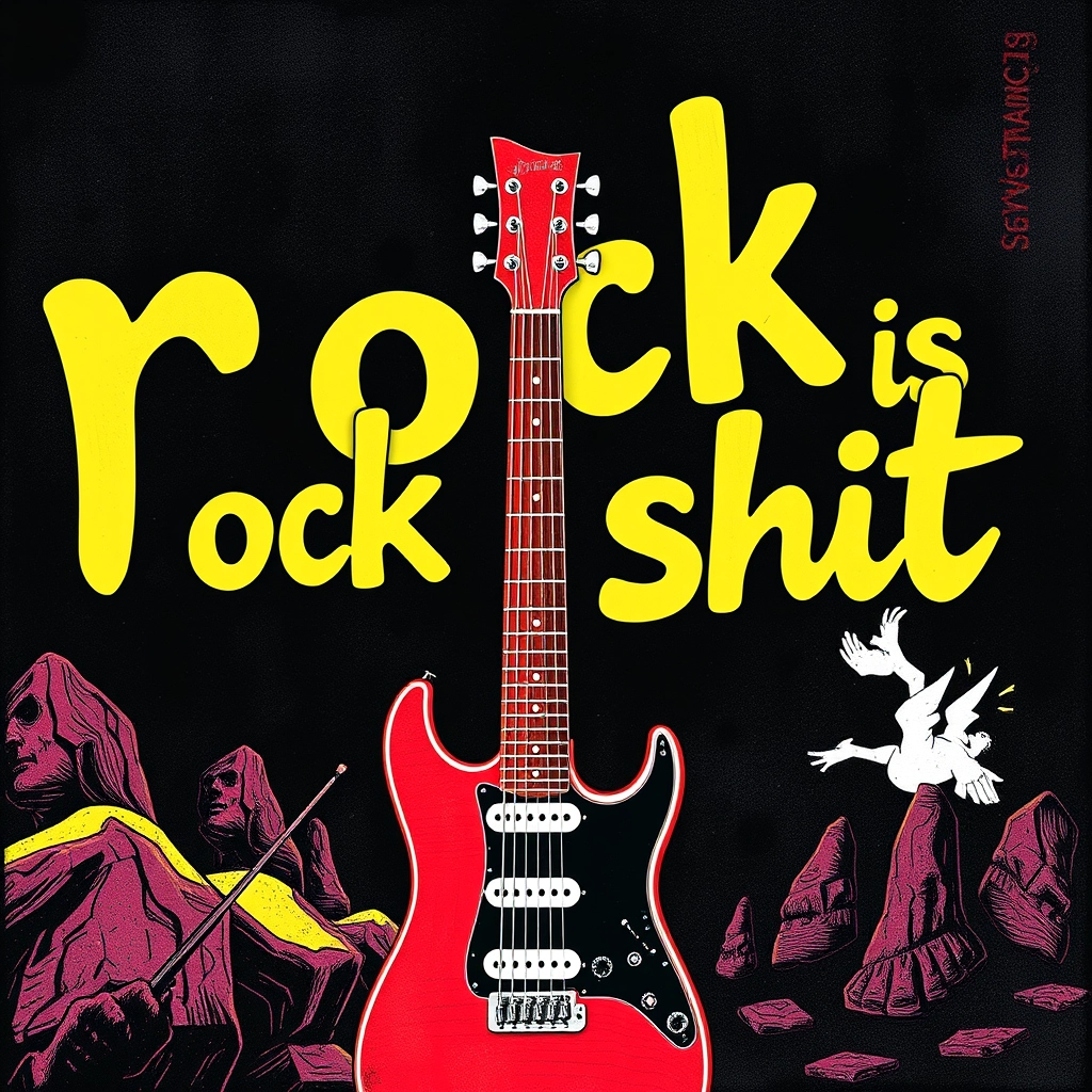 Album cover 'Rock is shit'