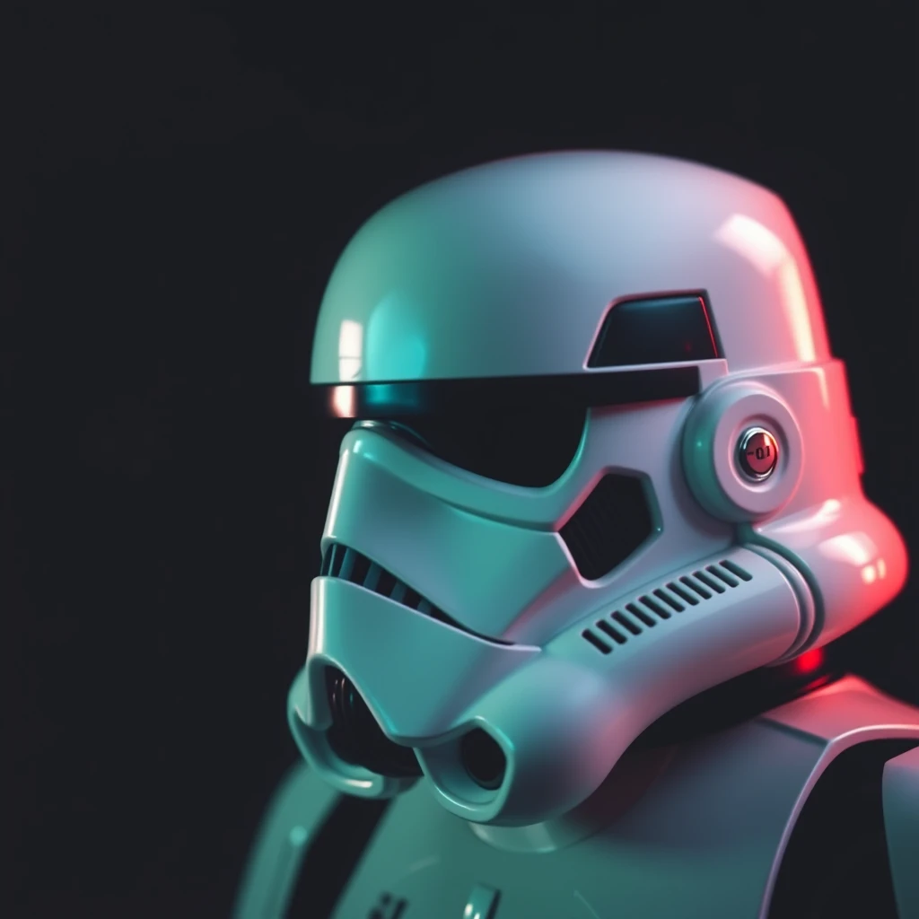 stormtrooper, dark backgroud, head - Image