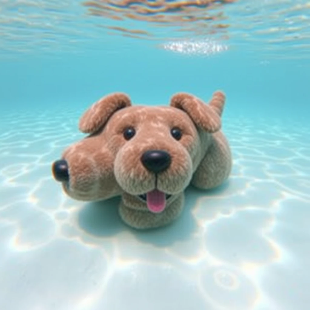 "A dog-shaped car underwater." - Image