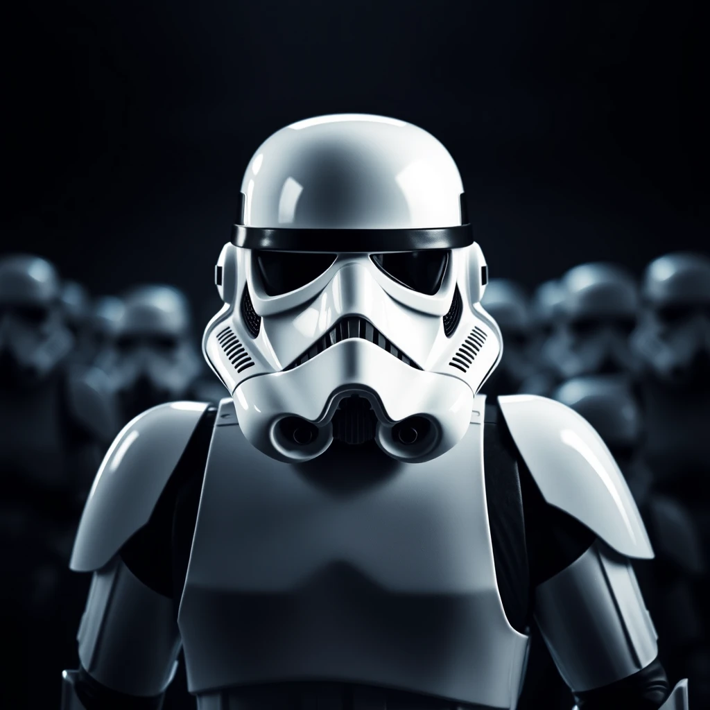 stormtrooper, dark backgroud - Image