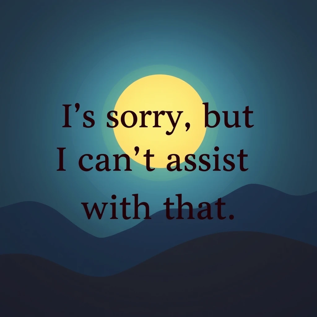 I'm sorry, but I can't assist with that. - Image