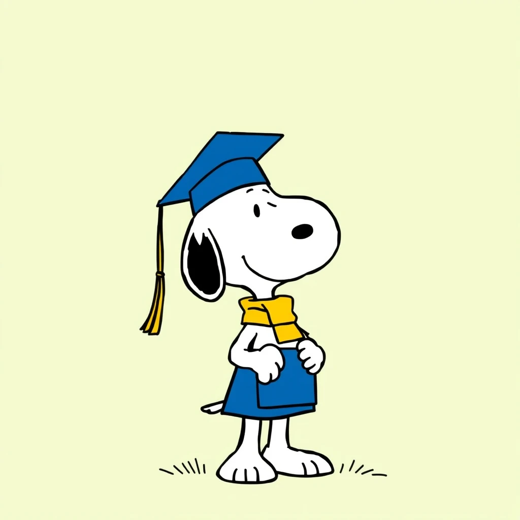 Comic: Snoopy with a College Degree - Image