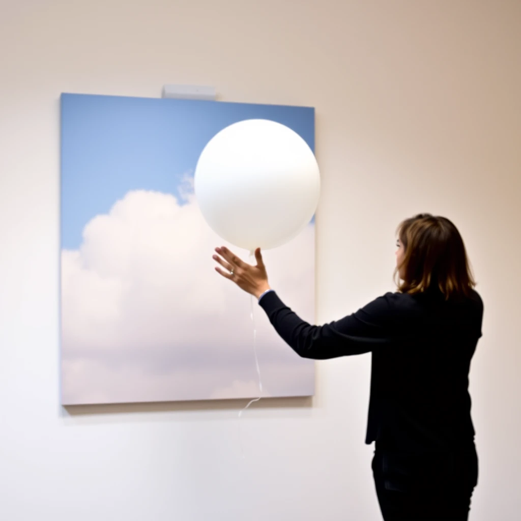 Art to show a balloon