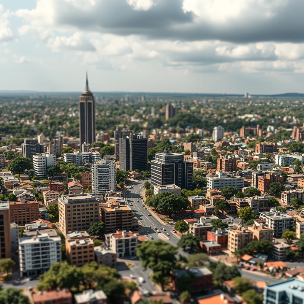 an image of miniature Nairobi city