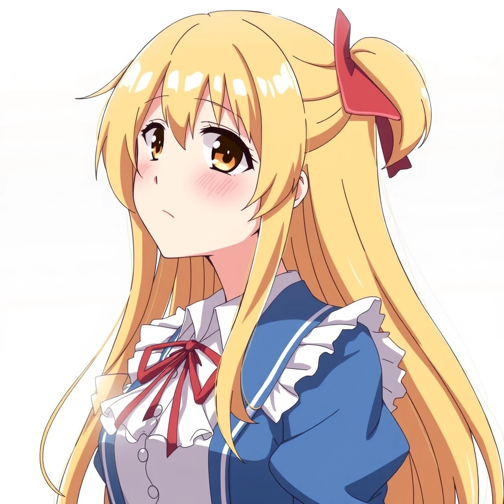 Kyouka Kuraishi is a character from the Japanese anime "Nisekoi" and has long golden hair. - Image