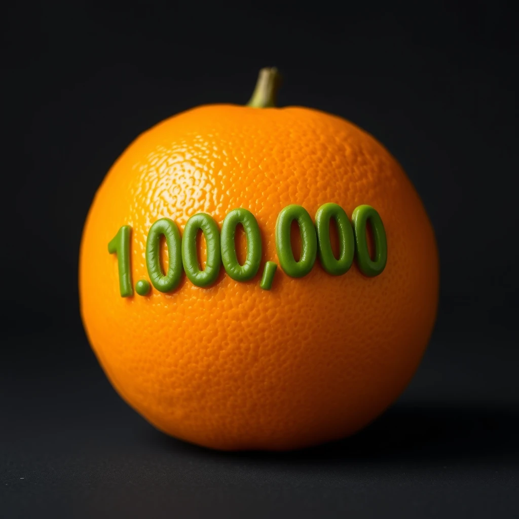 An orange worth 1,000,000. - Image