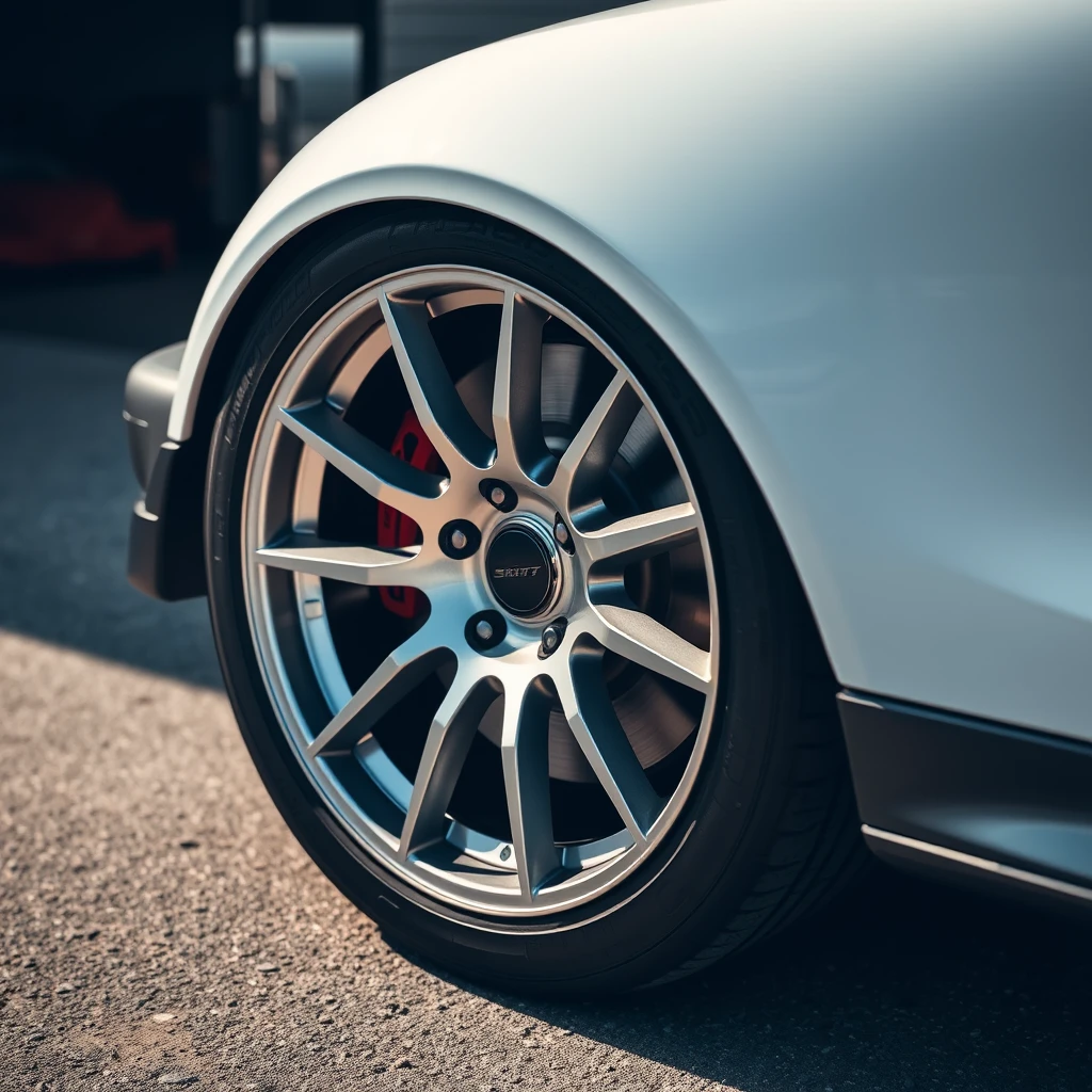 a spoked car wheel. - Image