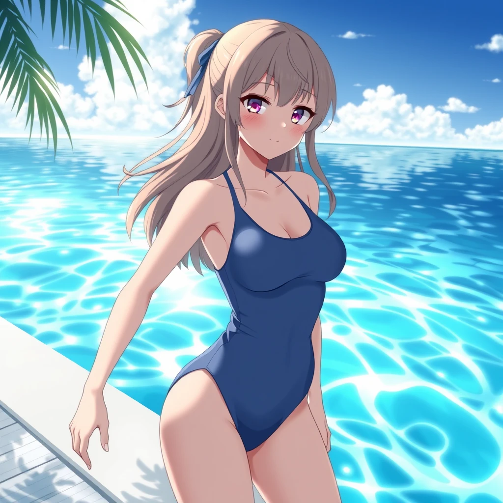 Anime girl in a swimsuit - Image