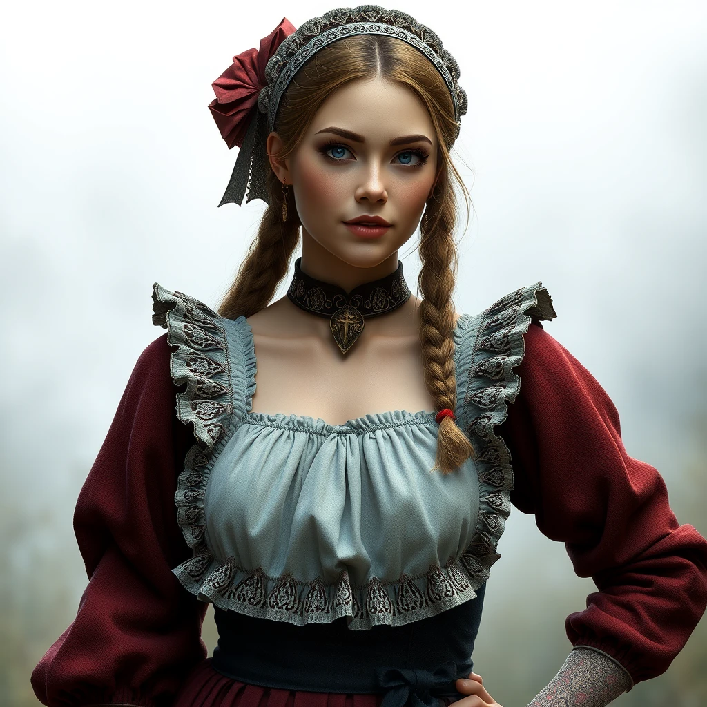 photo realistic medieval maid