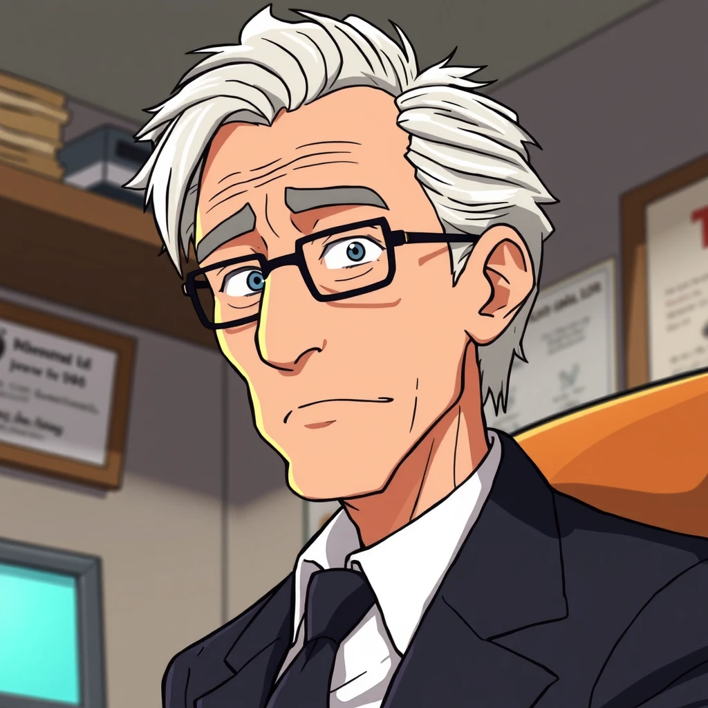 Anime version of Jeffrey Epstein