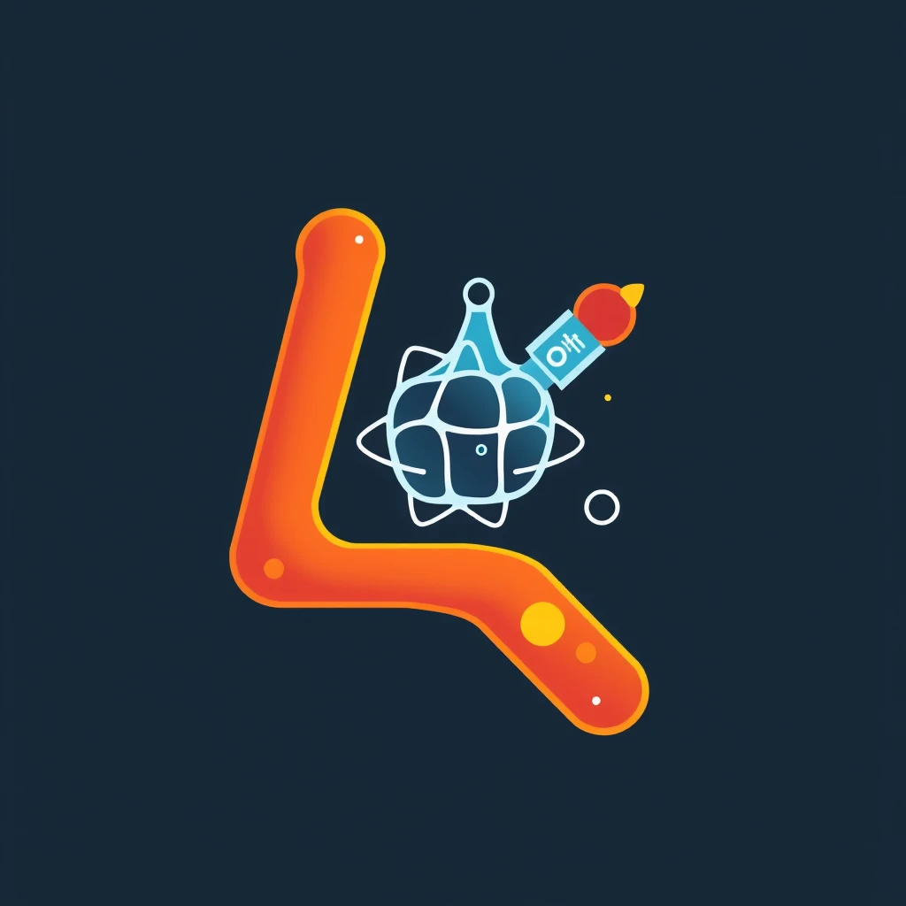 Turn the letter "L" into something science-related for a logo. - Image