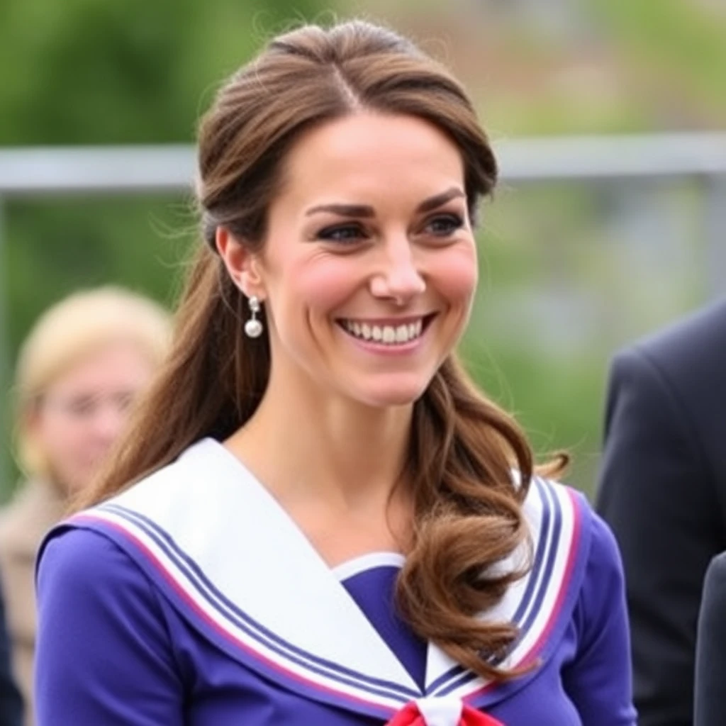 Kate Middleton in a Japanese schoolgirl outfit - Image