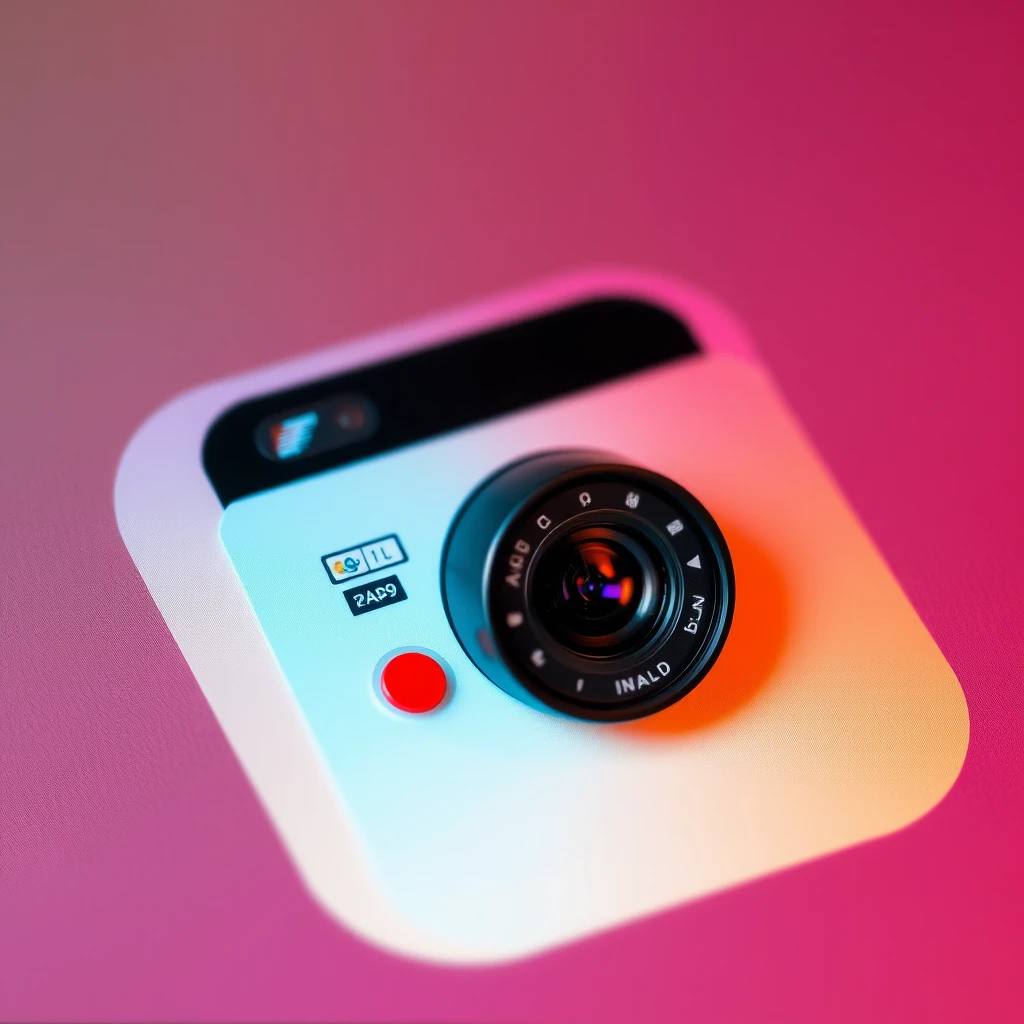 an app icon with polaroid camera - Image