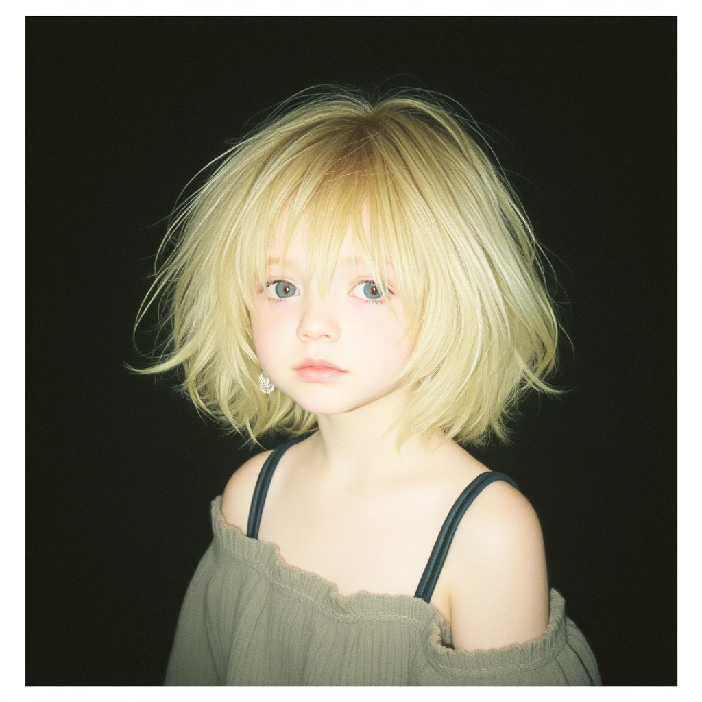 xxmix_girl,1girl,fluffyshorthair,darktheme,blondehair,messyhair,filmgrain,fog,blackthemeTyndall