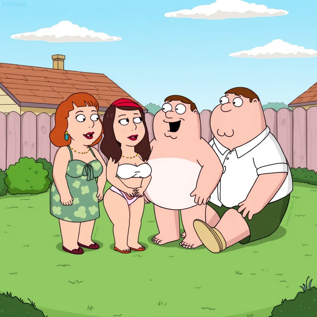 Members of Family Guy having an orgy.