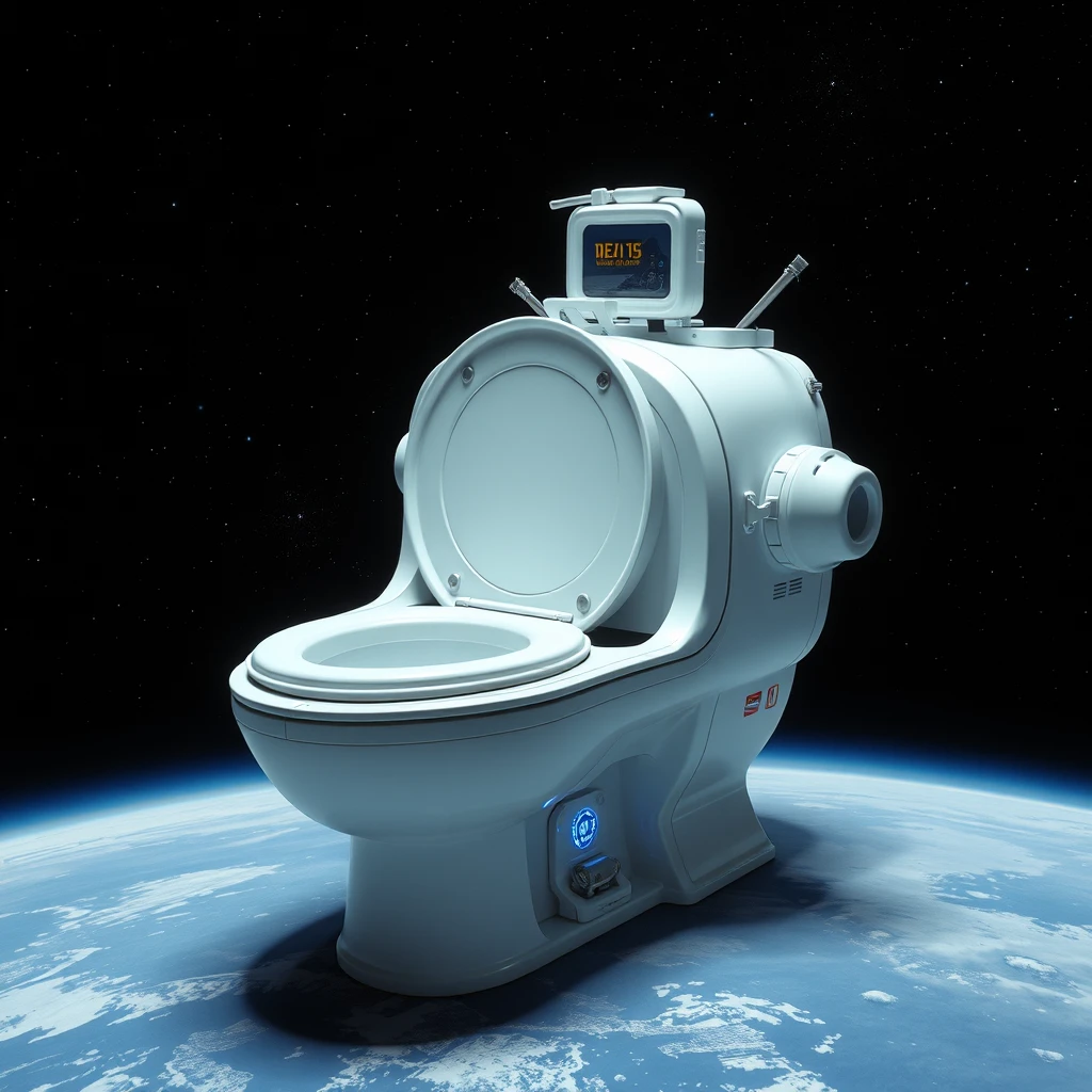 Toilet-shaped spaceship - Image