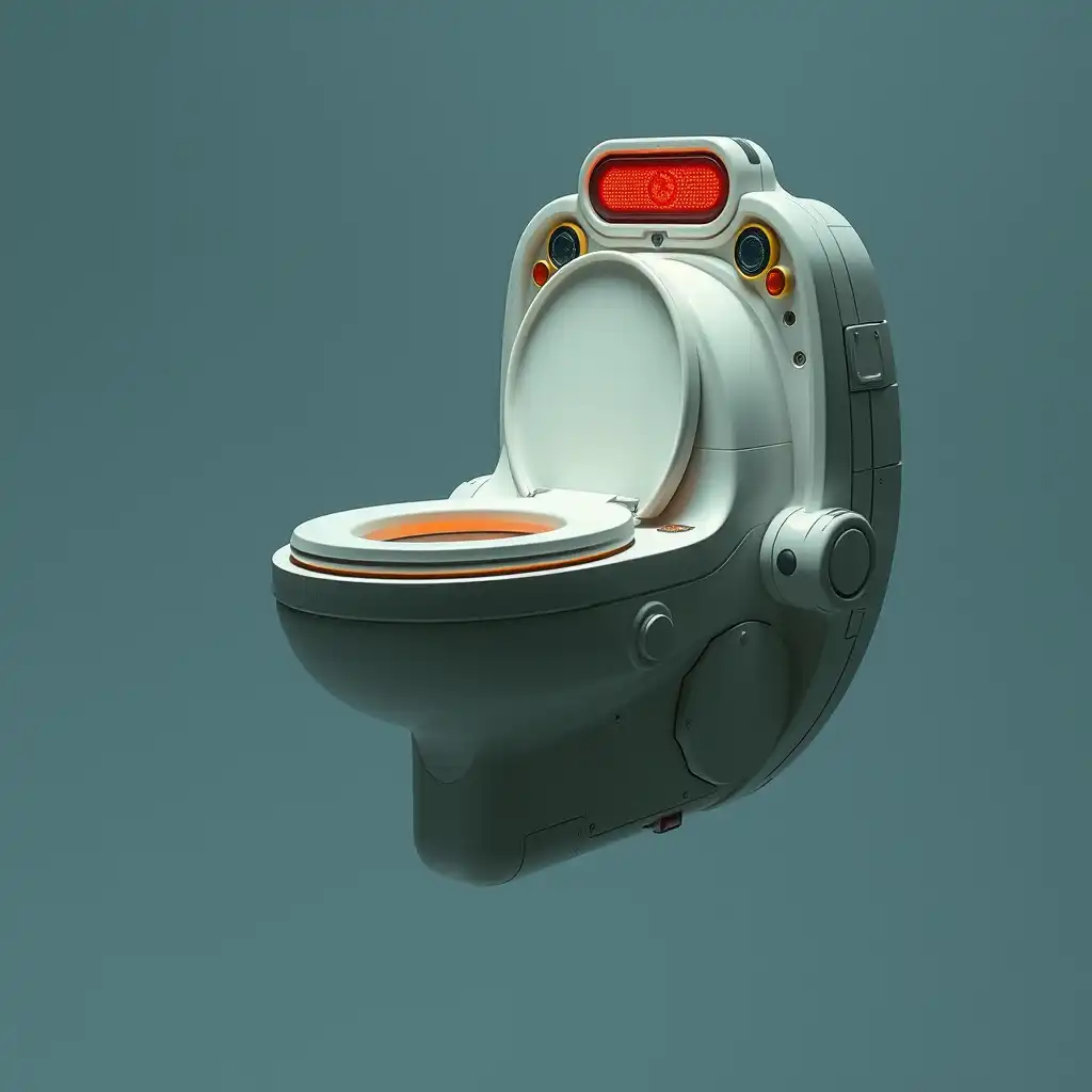 Toilet-shaped spaceship - Image