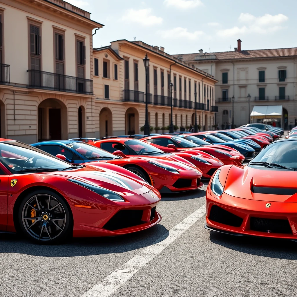 Ferraris in competizione sulla costa italiana. - Image