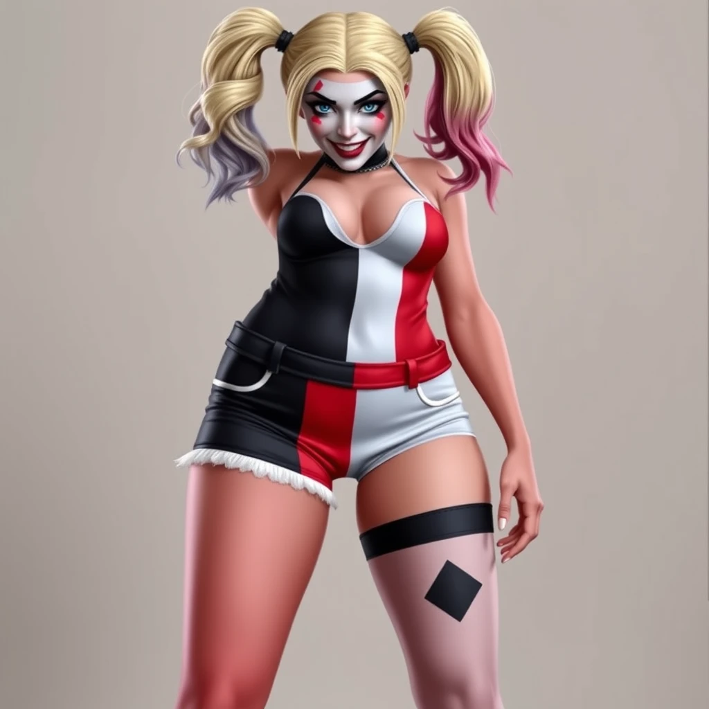 Harley Quinn in booty shorts - Image