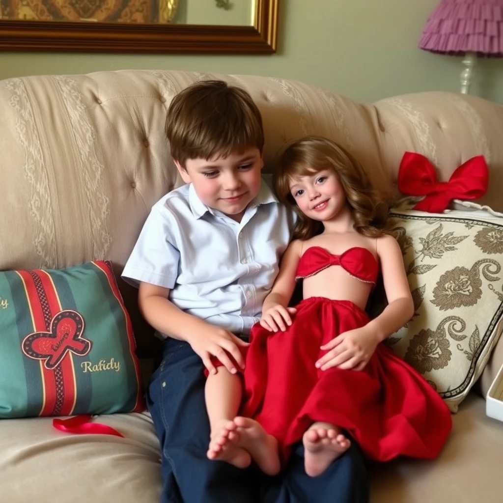 A boy receives the gift of a life-size love doll to help him explore various pleasures. - Image