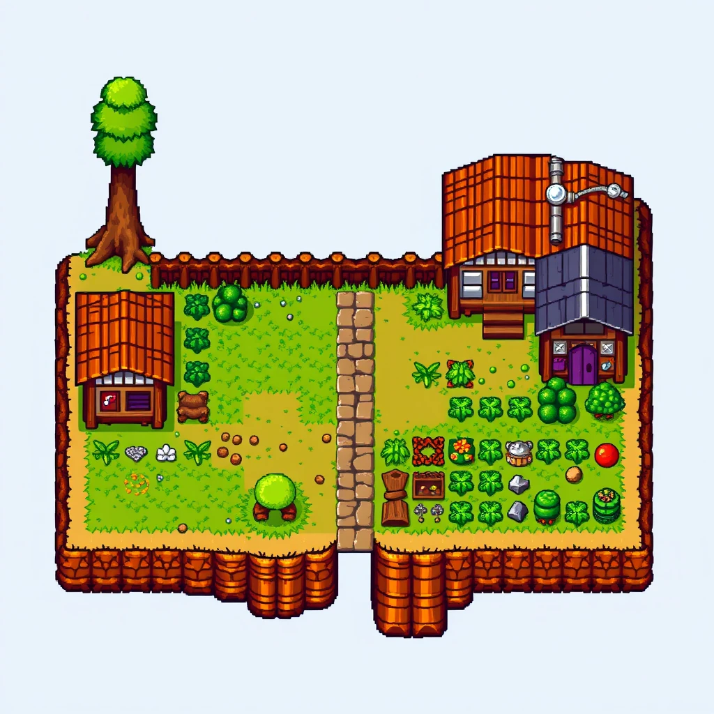 Screenshot of 2D game, RPG game, top-down, RPG Maker, Chrono Trigger, Stardew Valley. - Image