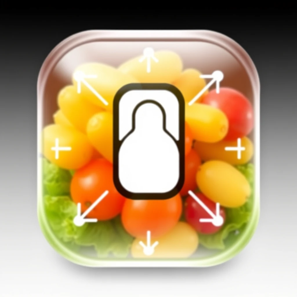 A simplistic icon for an app that scans food.