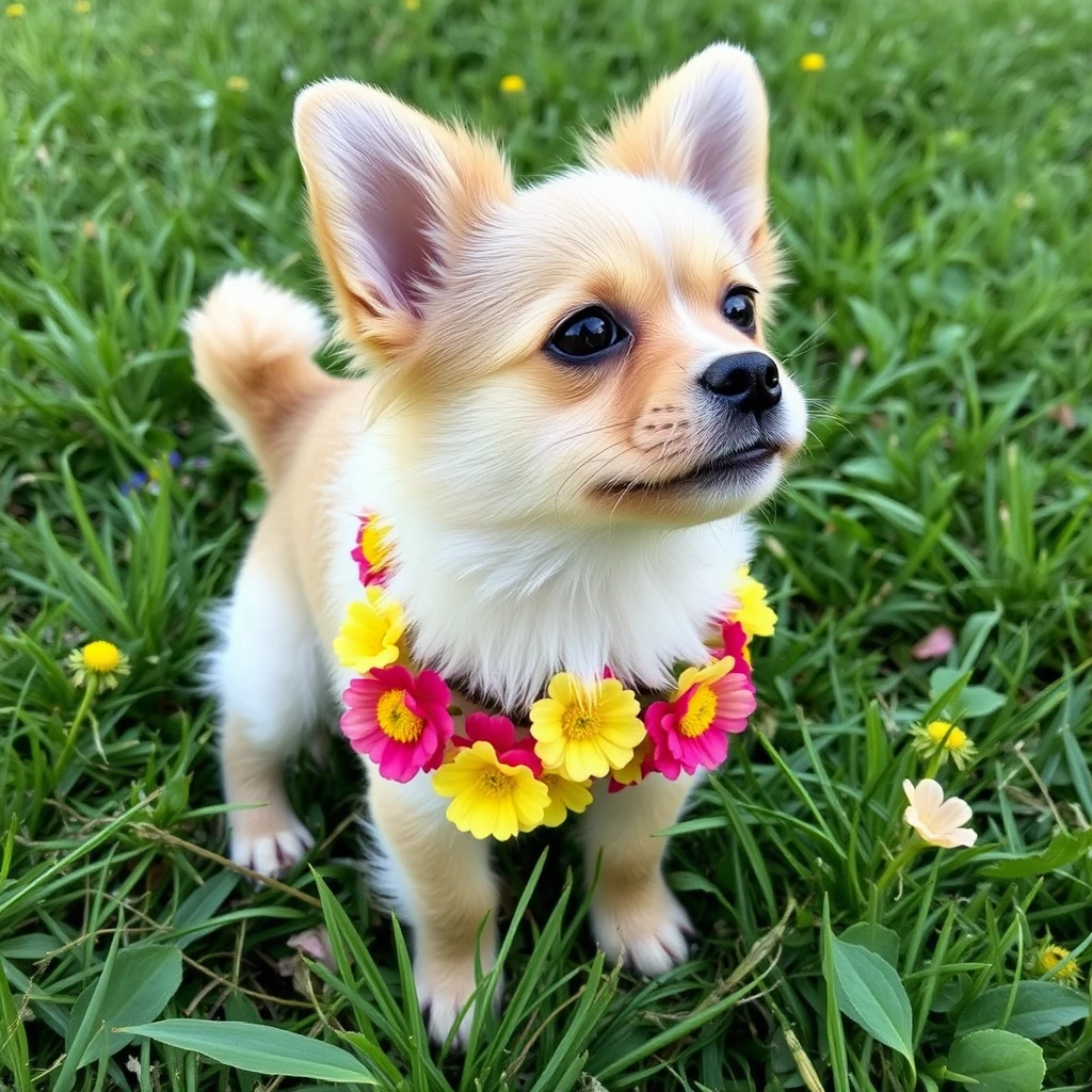 small flower dog - Image